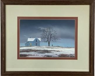 Ronald Selbitschka Oil On Board Painting
