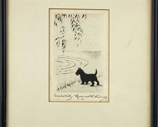 Margaret Kirmse "Curiosity" Etching
