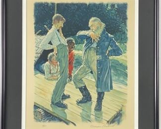 Norman Rockwell "Huckleberry Finn" Artist Proof
