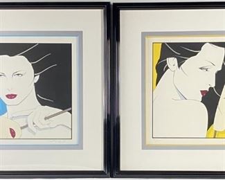 Patrick Nagel Mask I & II Diptych #36/250
