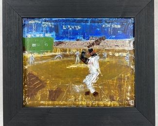 Tom Rifkin Tooled Oil Painting On Canvas
