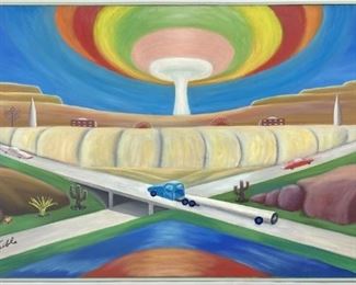 Len Weible Oil On Canvas
