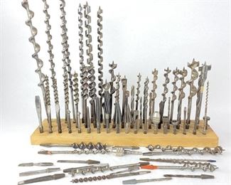 Large Assortment Of Vintage Drill Bits
