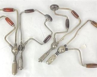 (4) Vintage Corner Brace Hand Drills
