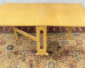 Drop Leaf Wood Table Made In Yugoslavia
