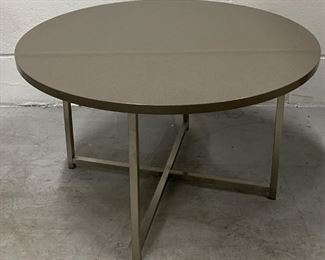 Room & Board Small Round Granite Top Coffee Table
