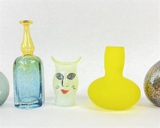 (5) Art Glass Vases Inc (2) Kosta Boda
