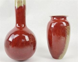 (2) Scott Malcolm Vases
