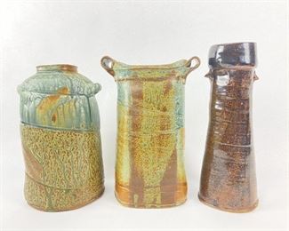 (3) Large Robert Briscoe Studio Pottery Vase
