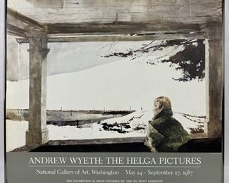 Andrew Wyeth 1987 Exhibit Poster 27"x31"
