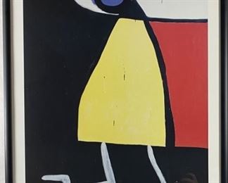 Joan Miro "Dona en la nit" 1973 Poster
