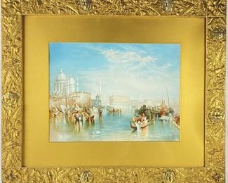 Antique After J.M.W Turner Print Ornately Framed

