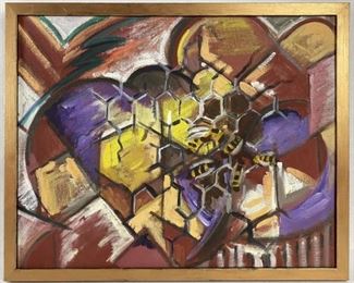 Spencer Silver Oil Painting On Board
