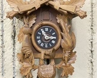 E. Schmeckenbecher One Bird 8 Day Cuckoo Clock
