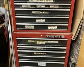 Craftsman Metal Tool Chest Filled w/ Tools
