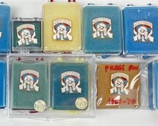 (10) 1969 Phantom World Series Press Pins
