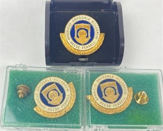 (3) 1984 Hall Of Fame Induction Press Pins
