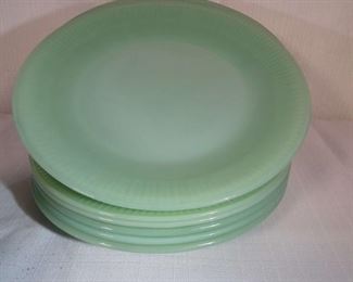 Vintage 50s Jadeite Dessert Plates