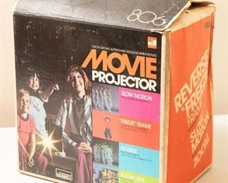 Vintage Wards 809 Duo 8 Super 8 Movie Projector w Box and Manual