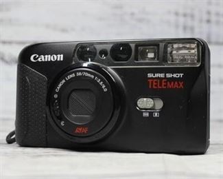 Vintage Retro Canon Sure Shot Tele Max 35 mm Camera