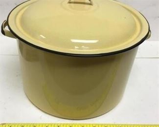 Large Enameled Stock Soup Pot