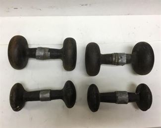 Vintage Cast Iron Hand Weight Dumbbells