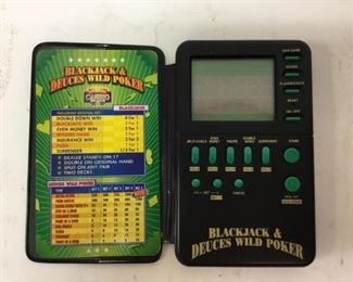 Battery Operated Blackjack Deuces Wild Poker Handheld Casino Game