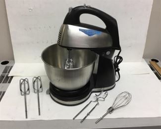 Hamilton Beach Black Stainless Steel Hand Stand Mixer Combo with Beaters