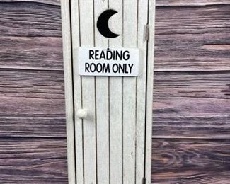 Reading Room Only Magnetic Toilet Paper Holder Cabinet