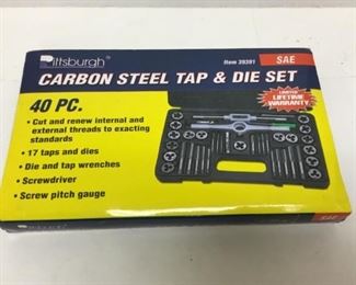 Pittsburgh Carbon Steel Tap Die Set