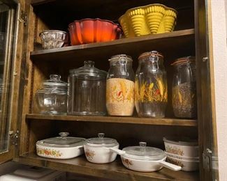 Vintage kitchen stuff - corningware and more