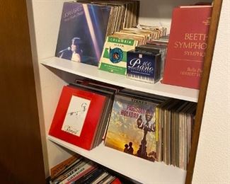 Over 300 records and over 150 45's - Lots of Country, Elvis, Joan Baez, Classical and more. Also, lots of CD's and cassette tapes.