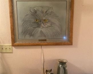 This is a persian cat portrait. Enjoy.