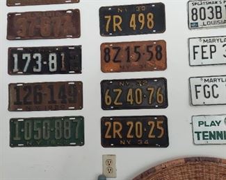 Vintage License Plates