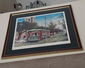 New Orleans print Trolley Car..very nice