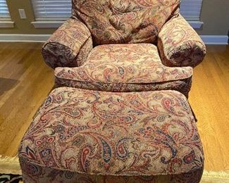 Chair and ottoman $350
