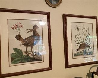 Vintage framed prints