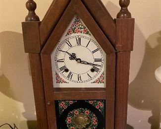 Antique spire top clock