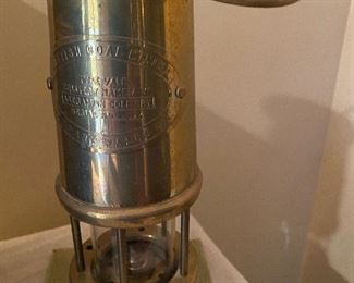 Brass British coal lantern