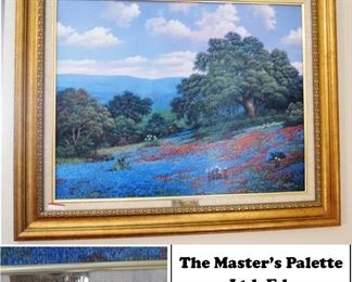 Bluebonnet Art "The Master's Palette" Limited Edition on Canvas by Lovita Irby