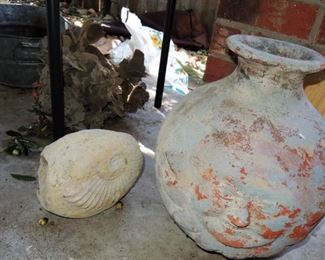 Pottery and fossils