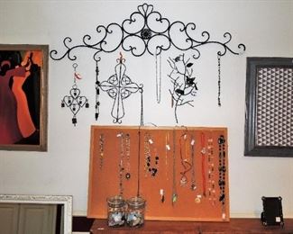 Iron wall art.  Jewelry