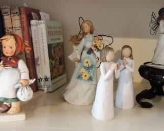 Humel and Willow Tree figurines and angels