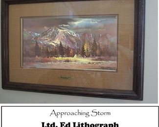 Framed Ltd. Ed art by Robert Wagoner "Approaching Storm"
