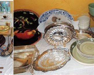 Jadite bowls, serving bowls, plates and platters 