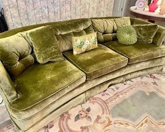 Hollywood Style Green Velvet Couch! $450 Available for Pre Sale.                                                                  Call Donna at 850-516-2425. 