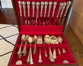 Sterling Silver Flatware Set 12 piece setting Towe French Provincial 