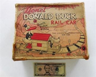donald duck hand car