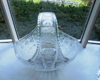 large cut glass bowl