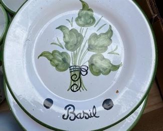 Hand Painted Dishes and Cups, Made in Portugal